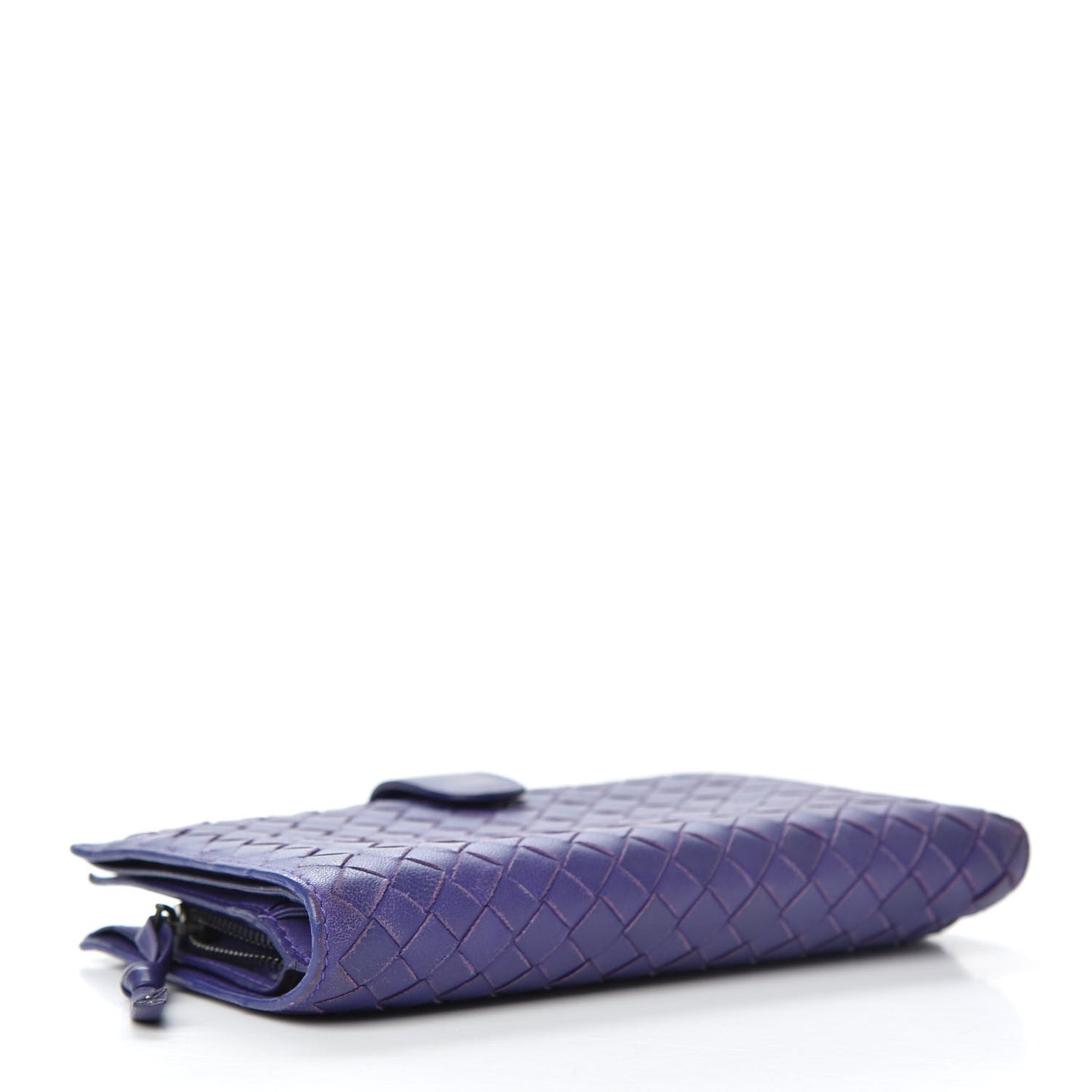 Nappa Intrecciato Continental Snap Wallet Anemone