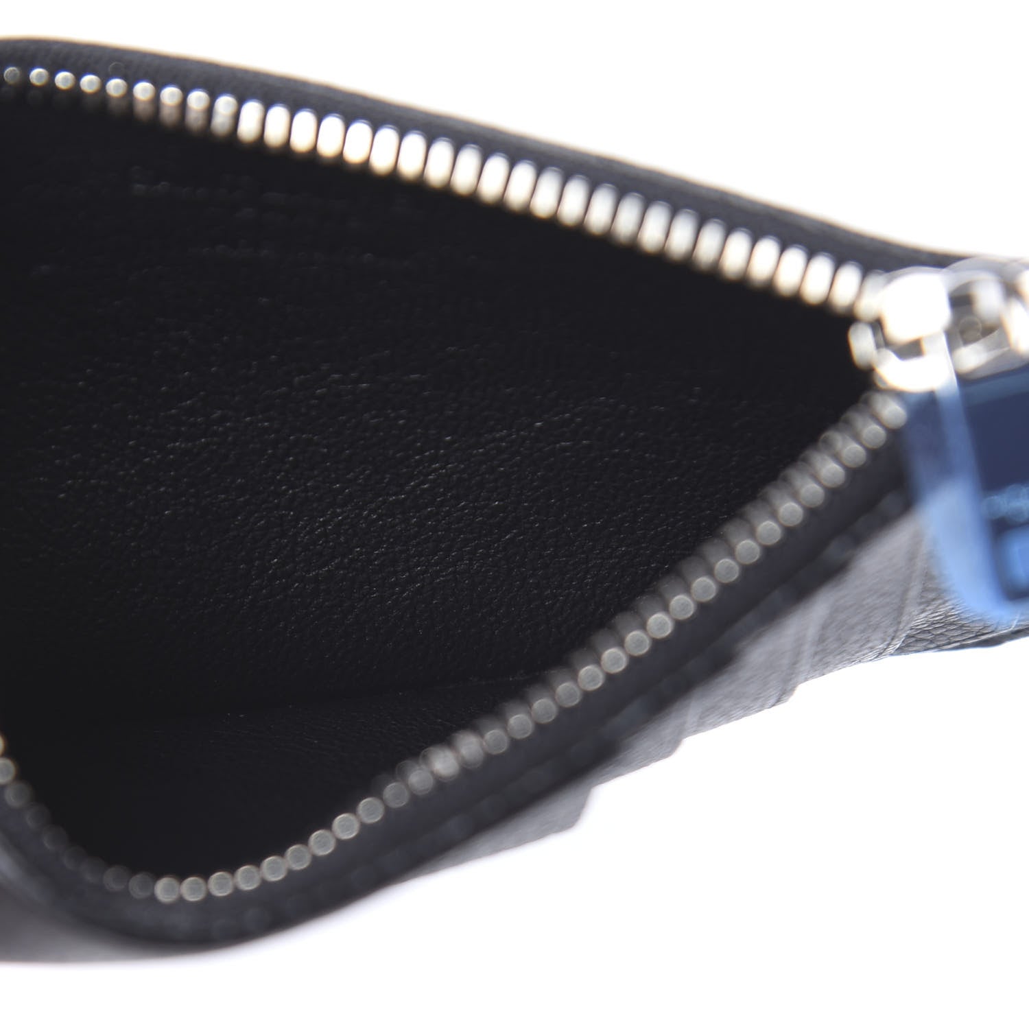 Saint Laurent Grained Calfskin 5 Fragments Zip Pouch Card Holder Black 5 of 8
