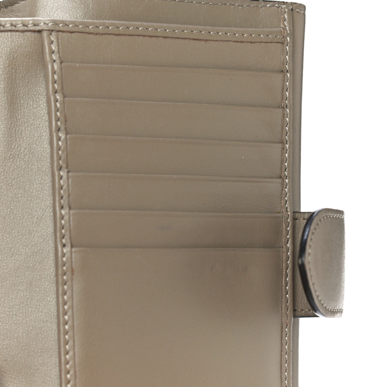 Fendi Vitello Liberty Century Lucido By The Way Medium Bi-Fold Wallet Tortora 13 of 13