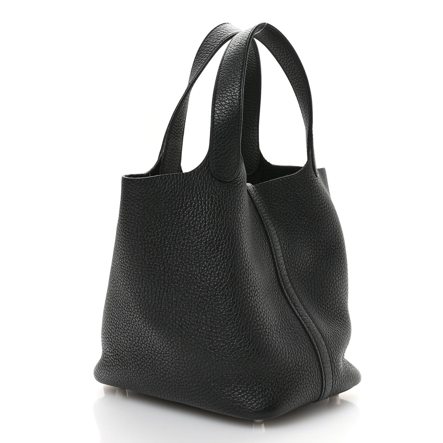 Taurillon Clemence Picotin Lock 18 PM Black