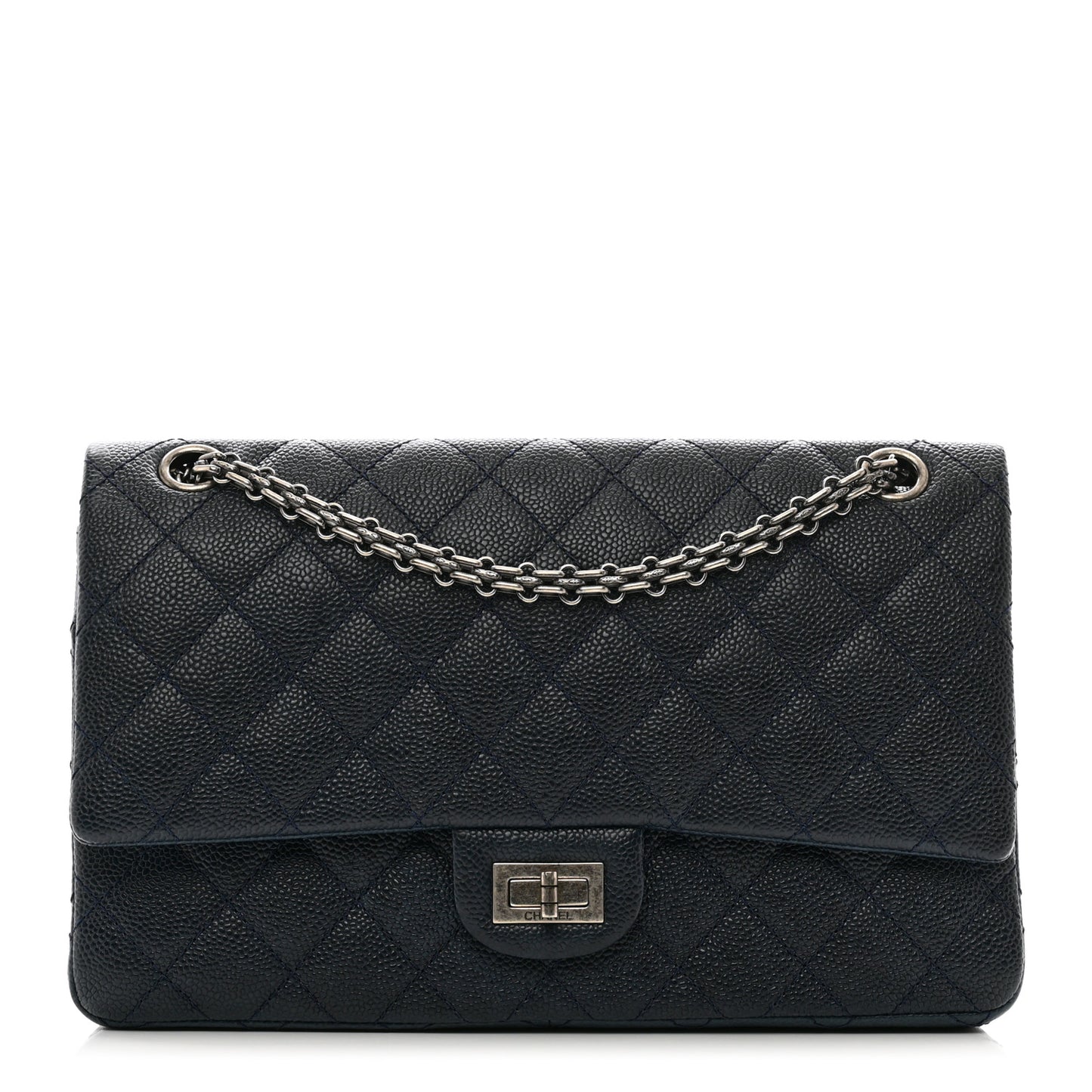 Caviar Quilted 2.55 Reissue 226 Flap Navy Blue