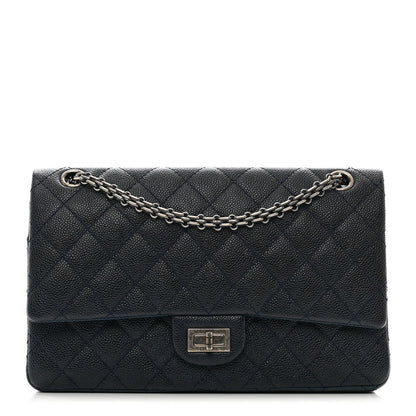 Chanel Caviar Quilted 2.55 Reissue 226 Flap Navy Blue 1 of 14