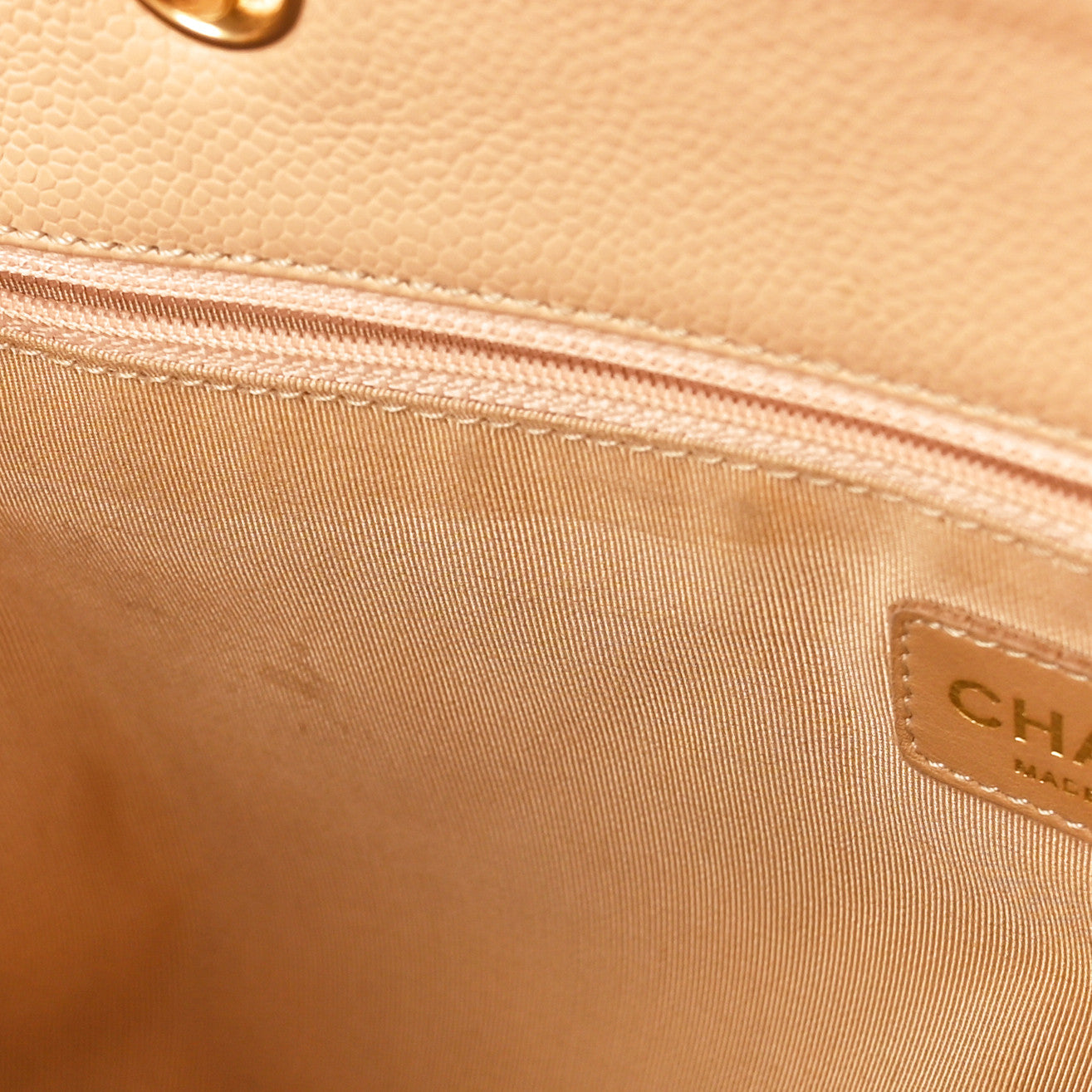 Chanel Caviar Quilted Grand Shopping Tote GST Beige 14 of 16