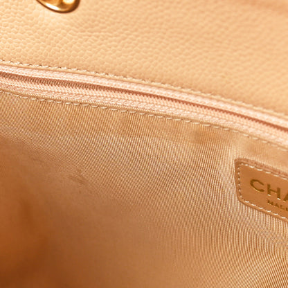 Chanel Caviar Quilted Grand Shopping Tote GST Beige 14 of 16