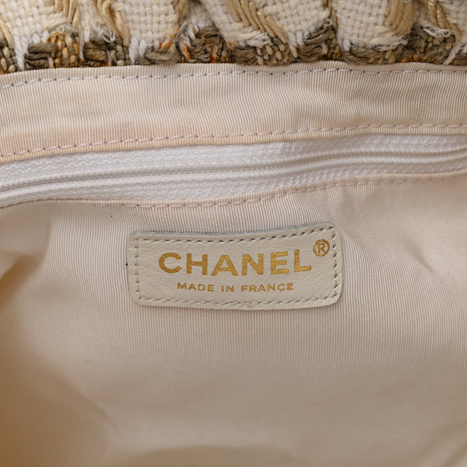 Chanel Tweed Boucle Knitting Bag Ivory 6 of 13