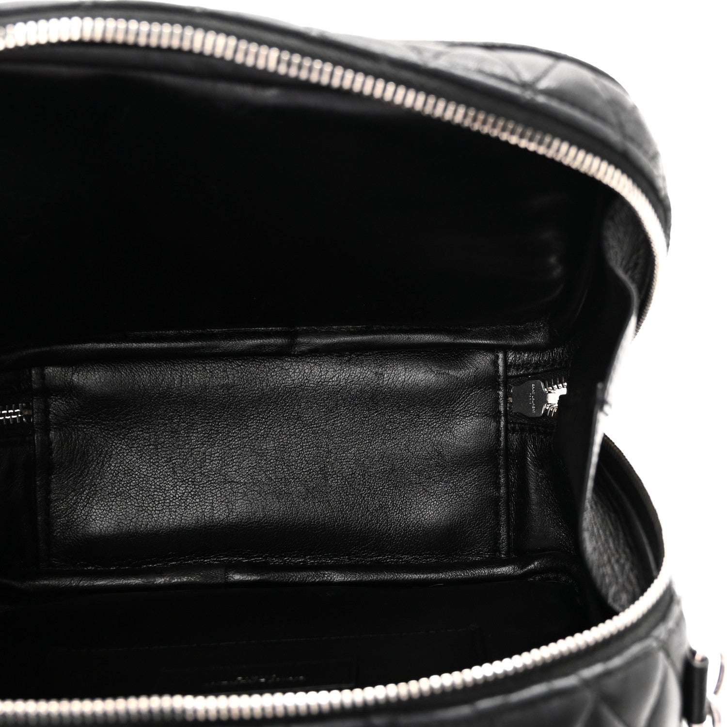 Saint Laurent Lambskin Matelasse Chevron Lunchbox Bag Black 5 of 9