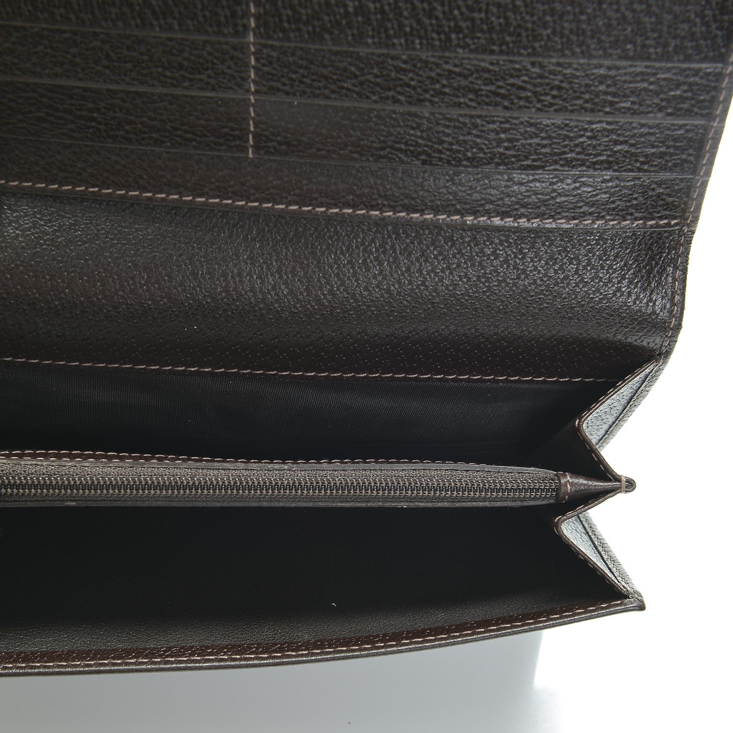 Gucci Monogram Abbey Continental Wallet Dark Brown 5 of 6