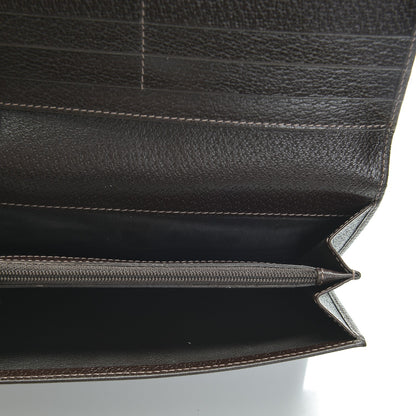 Gucci Monogram Abbey Continental Wallet Dark Brown 5 of 6
