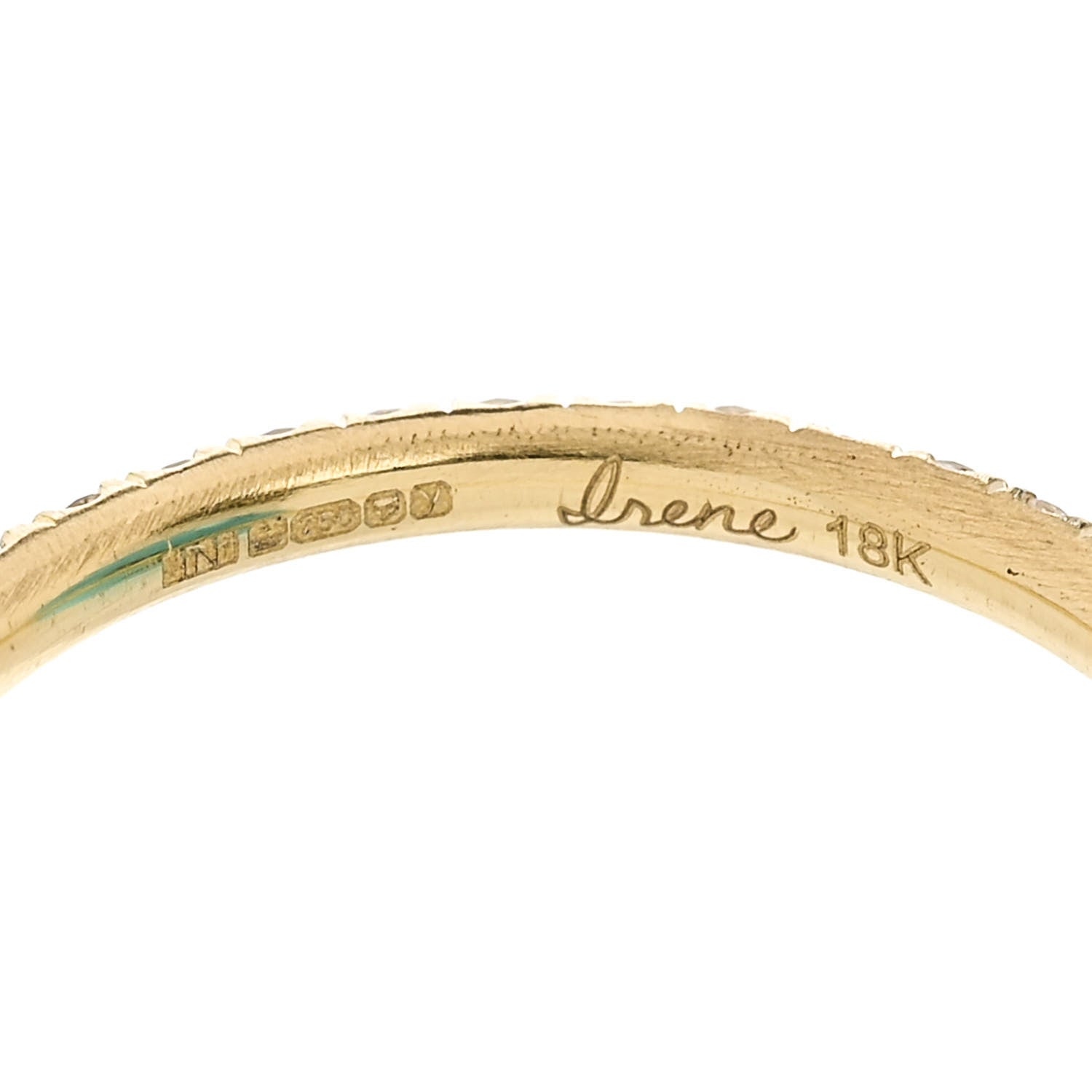 Irene Neuwirth 18K Yellow Gold Diamond Turquoise Large Gumball Ring 54 7 5 of 7