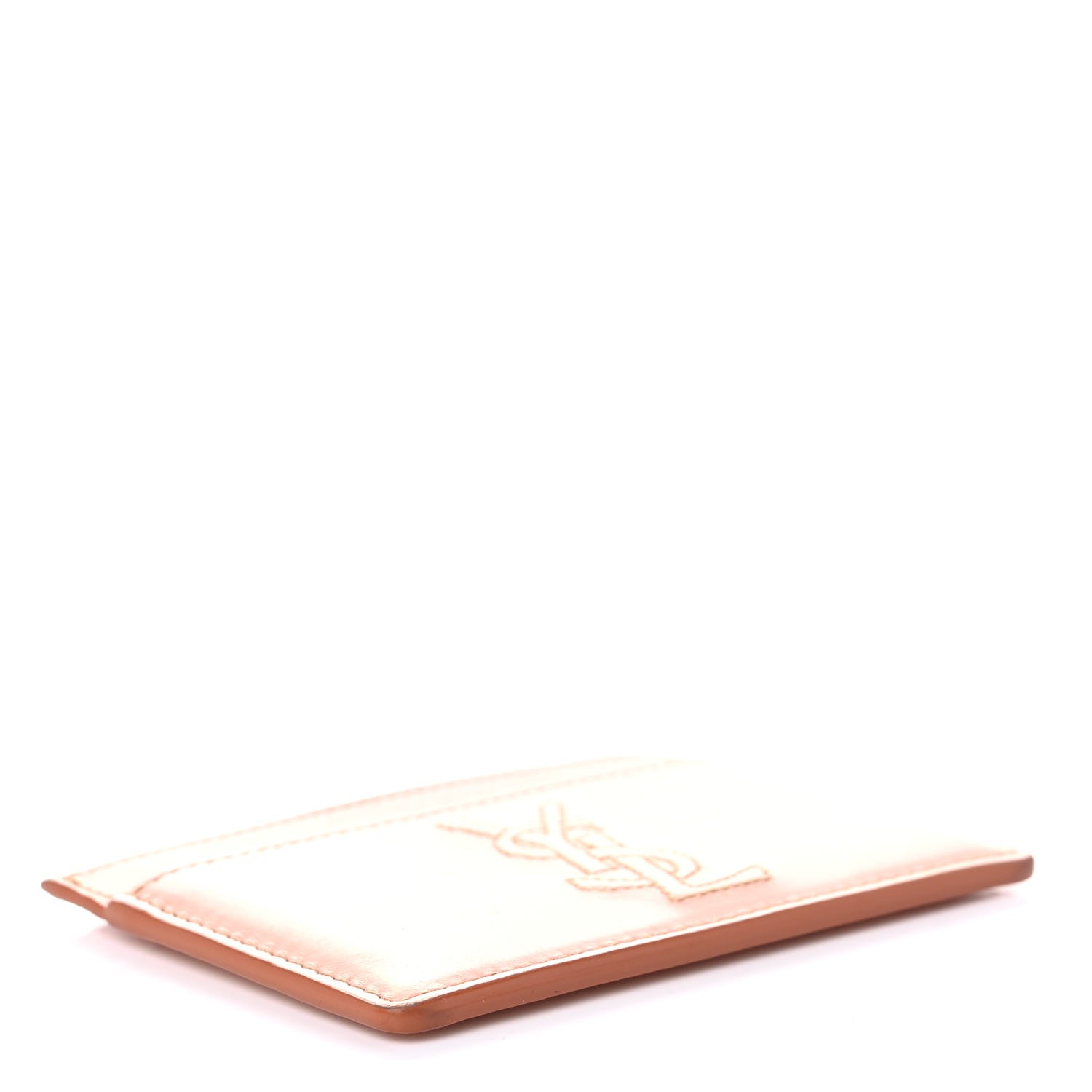 Saint Laurent Calfskin Belle De Jour Card Case Blush 4 of 7