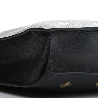 Gucci Grained Calfskin Bee Star Vertical Tote Black 8 of 9