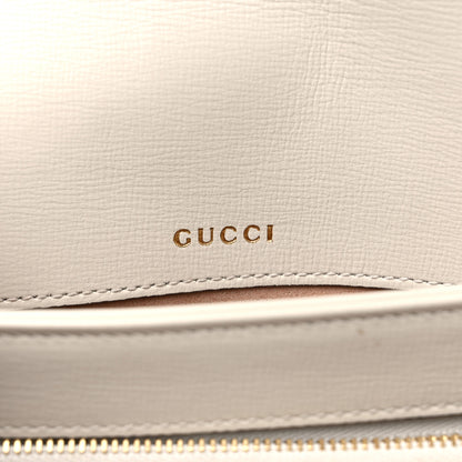 Gucci Azalea Calfskin Horsebit 1955 Shoulder Bag Mystic White 11 of 13