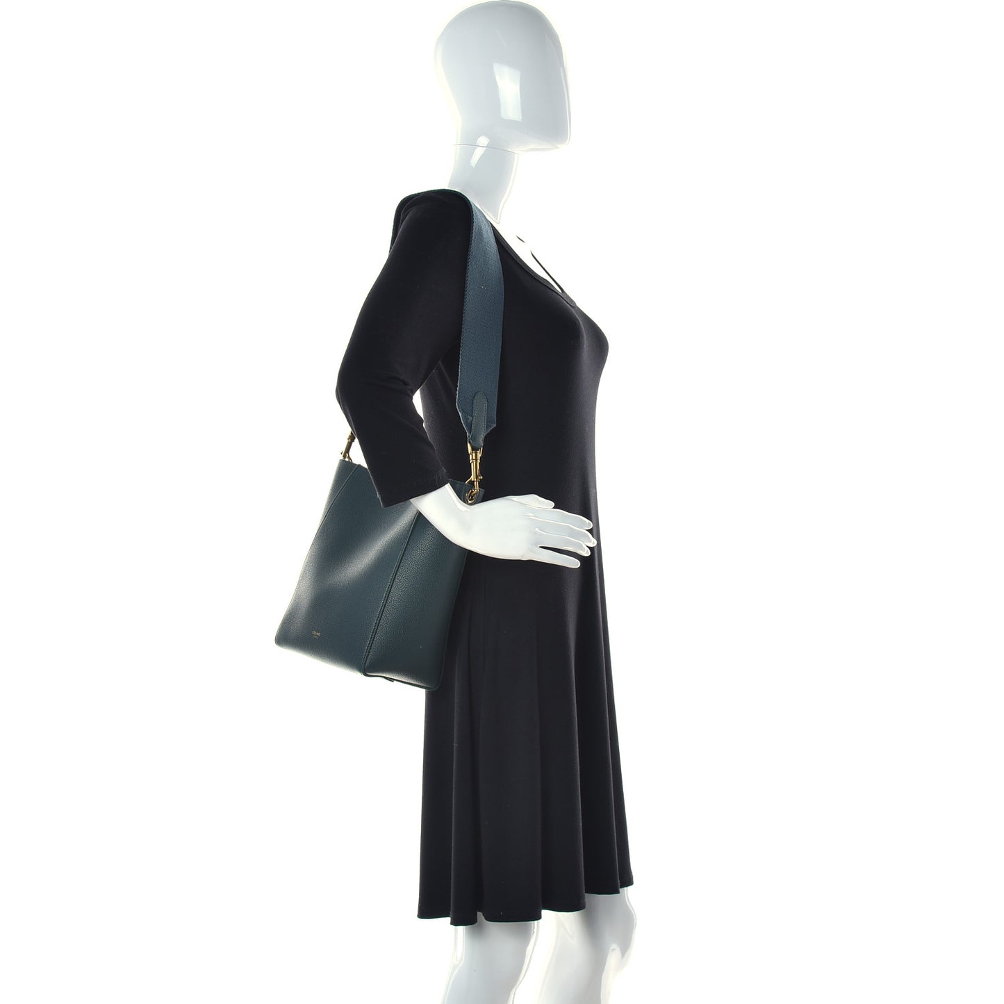 Soft Grained Calfskin Small Sangle Bucket Bag Amazone
