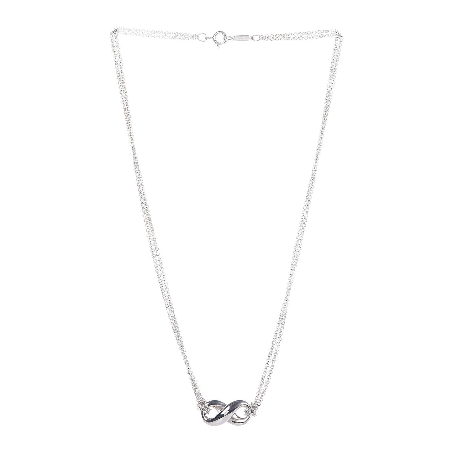Sterling Silver Figure 8 Pendant Necklace
