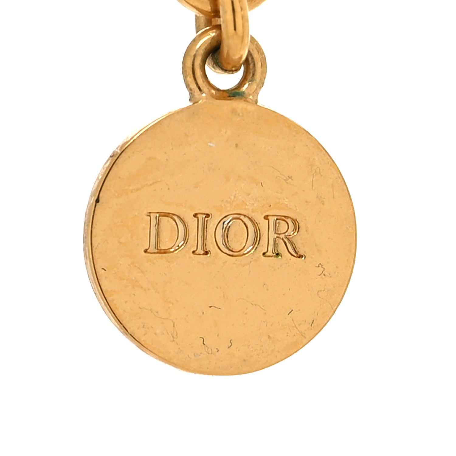 Christian Dior Metal CD Choker Necklace Gold 5 of 5