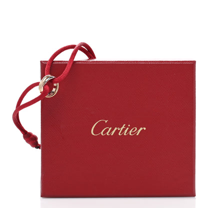 Cartier 18K Pink Yellow White Gold Trinity Cord Bracelet Red 4 of 4