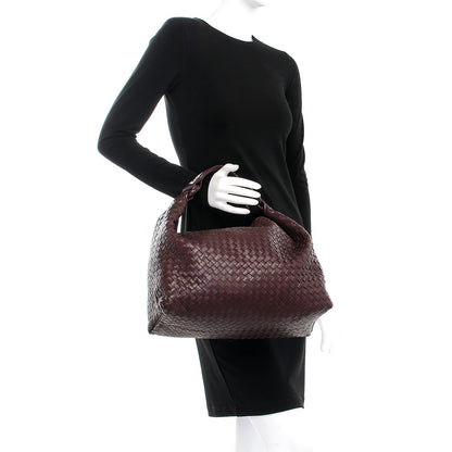 Bottega Veneta Nappa Intrecciato Sloane Hobo Aubergine 2 of 10