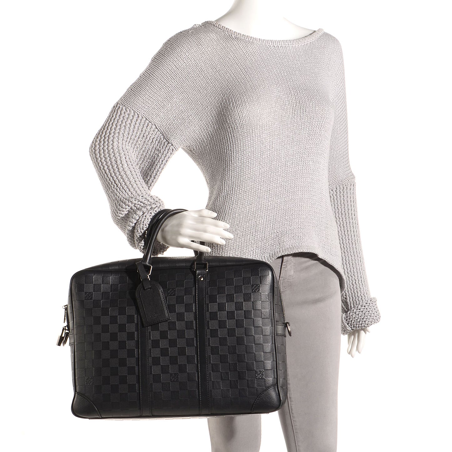 Damier Infini Porte-Documents Voyage GM Onyx