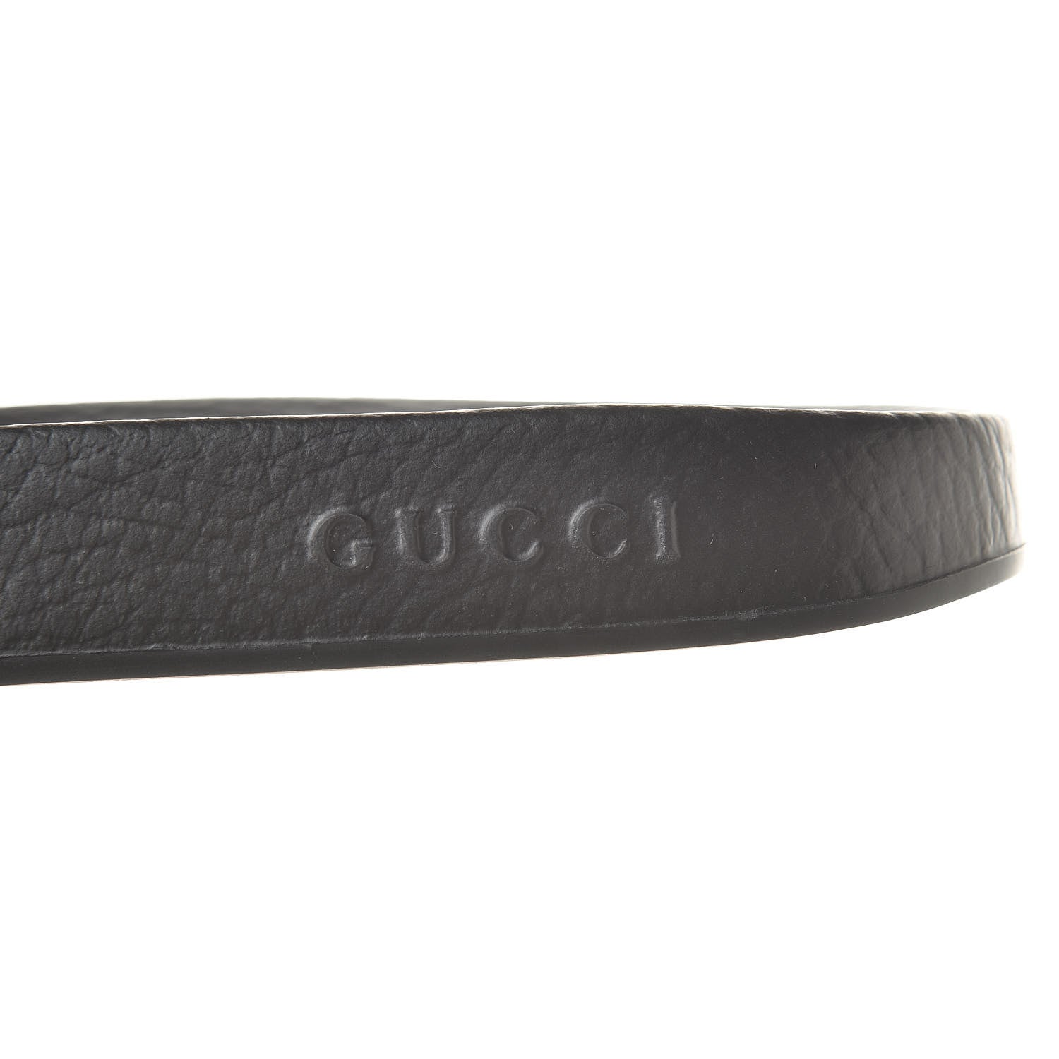 Gucci Rubber Matelasse Mens Slide Sandals 7 Black 7 of 7