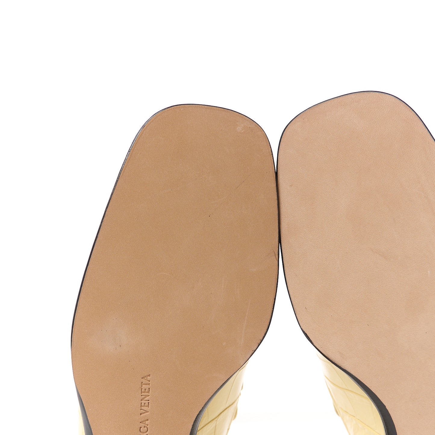 Calfskin Alligator Embossed Loafers 36.5 Butter
