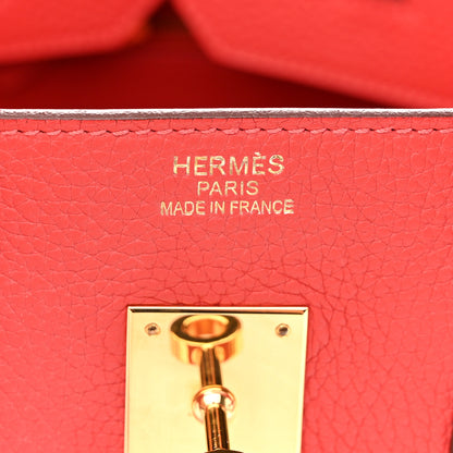 Hermes Taurillon Clemence Birkin 35 Rose Jaipur 6 of 15