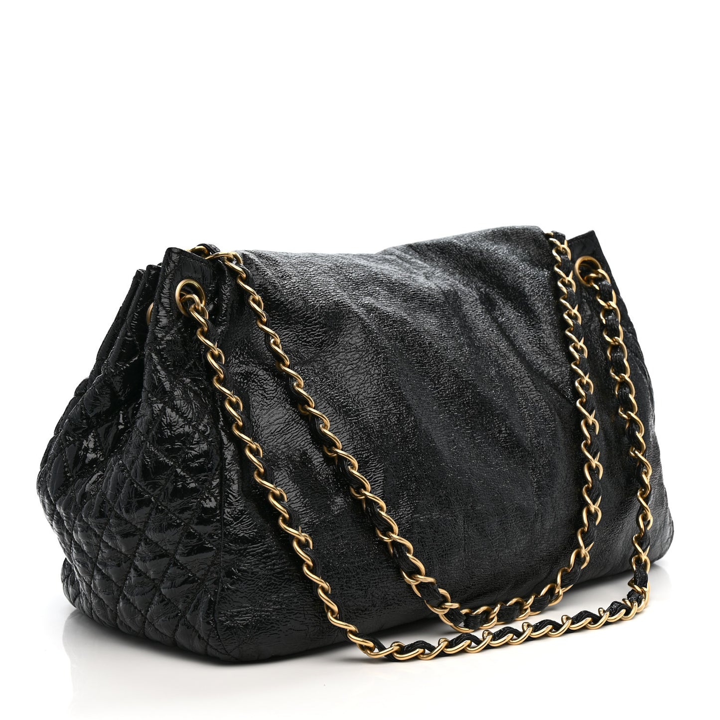 Vinyl Medium Rock and Chain Flap Black