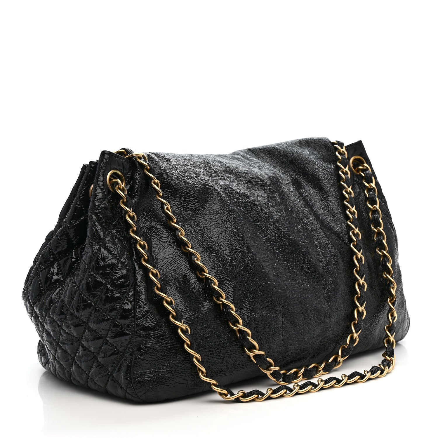 Chanel Vinyl Medium Rock and Chain Flap Black 3 of 13