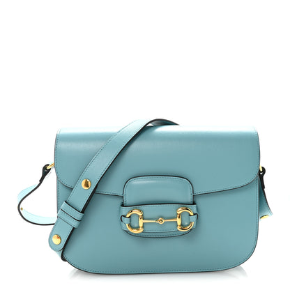 Gucci Azalea Calfskin Horsebit 1955 Shoulder Bag Dusty Azure 1 of 10