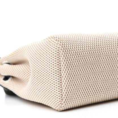 Hermes Toile Vache Calfskin Herbag 30 PM Black 13 of 26