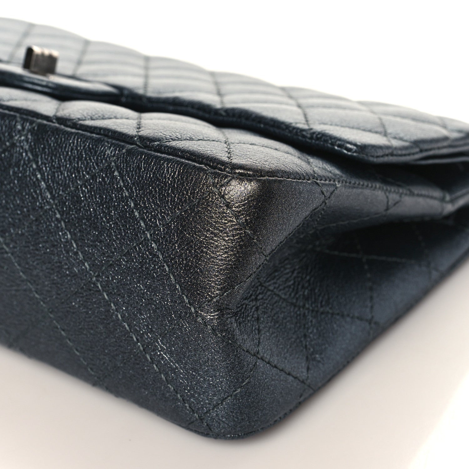 Chanel Metallic Calfskin Quilted 2.55 Reissue 227 Flap Charcoal 9 of 9