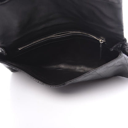 Alexander McQueen Whipsnakeskin Crystal Faithful Thriller Glove Clutch Black 6 of 9
