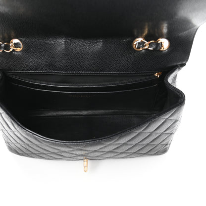 Chanel Caviar Quilted Jumbo Single Flap Black 5 of 9