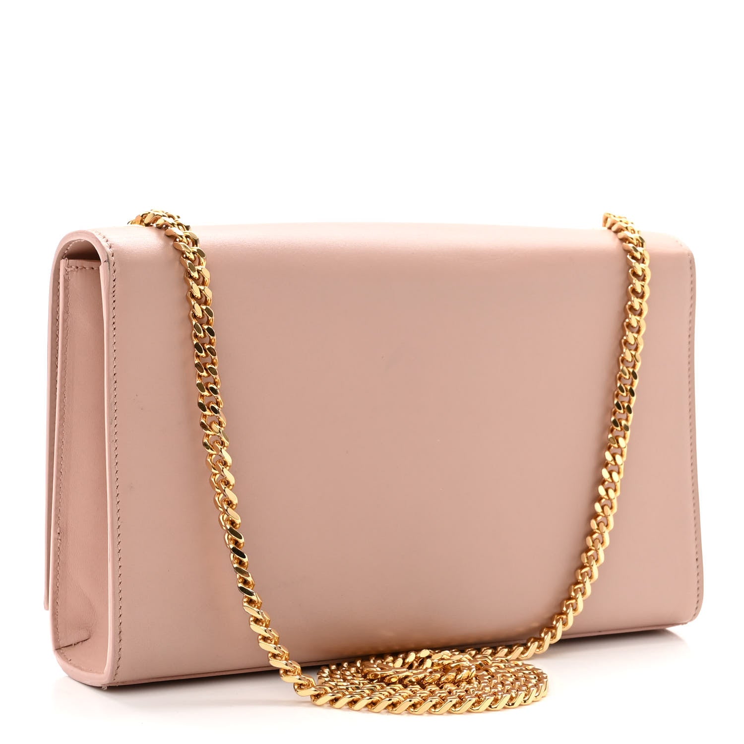 Saint Laurent Grain De Poudre Medium Classic Monogram Kate Tassel Satchel Pale Blush 2 of 8