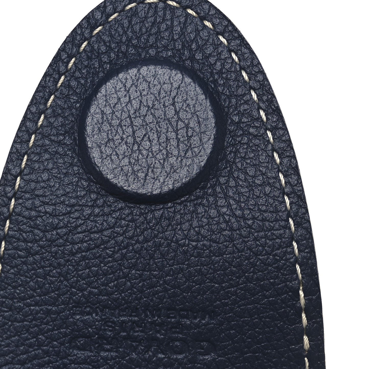Calfskin Bag Clip  Navy