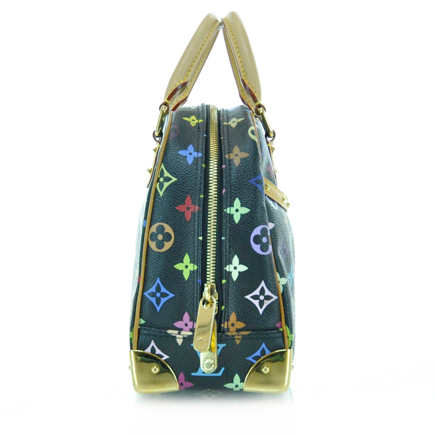 Louis Vuitton Monogram Multicolor Trouville Black 4 of 12