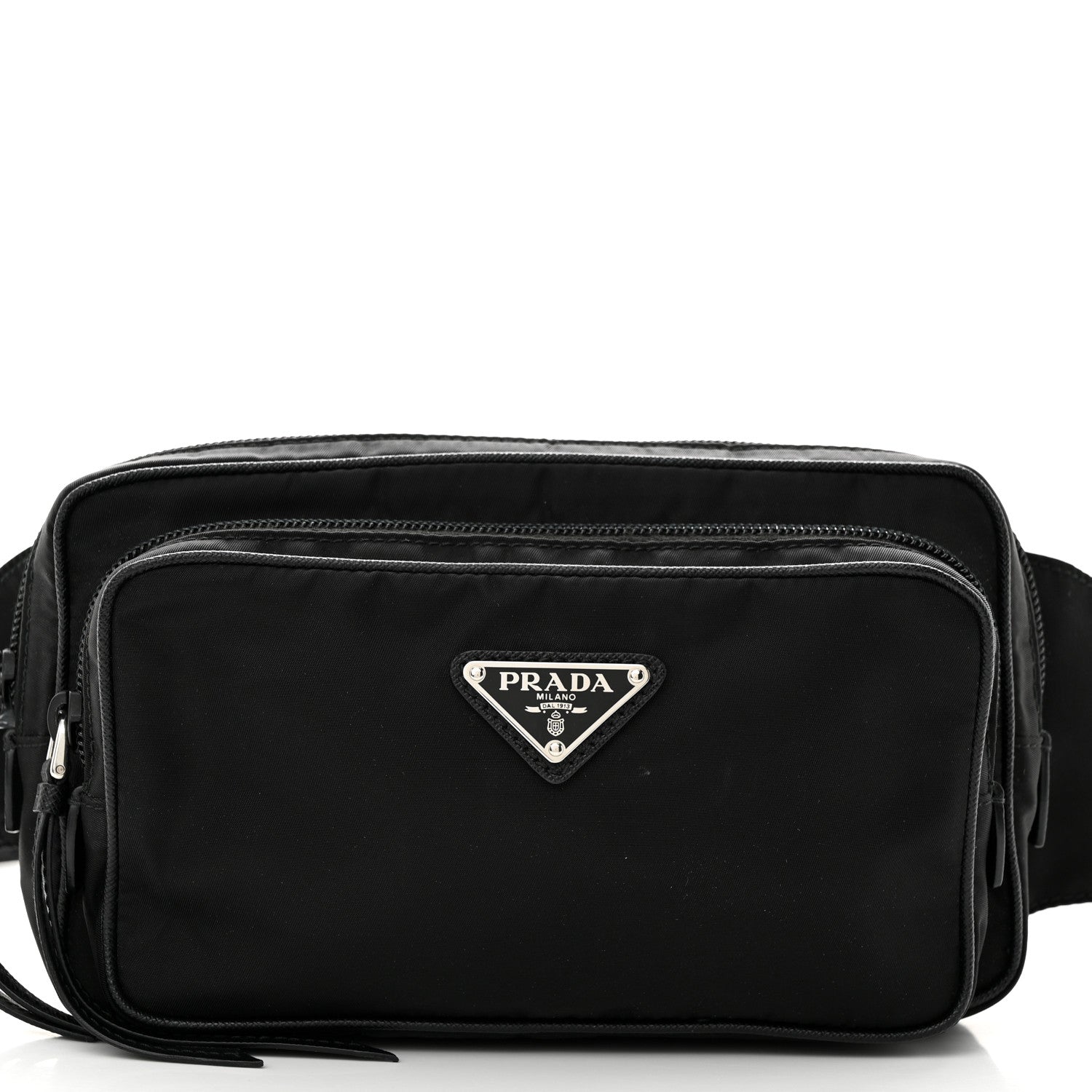 Prada Tessuto Nylon Belt Bag Black 7 of 9
