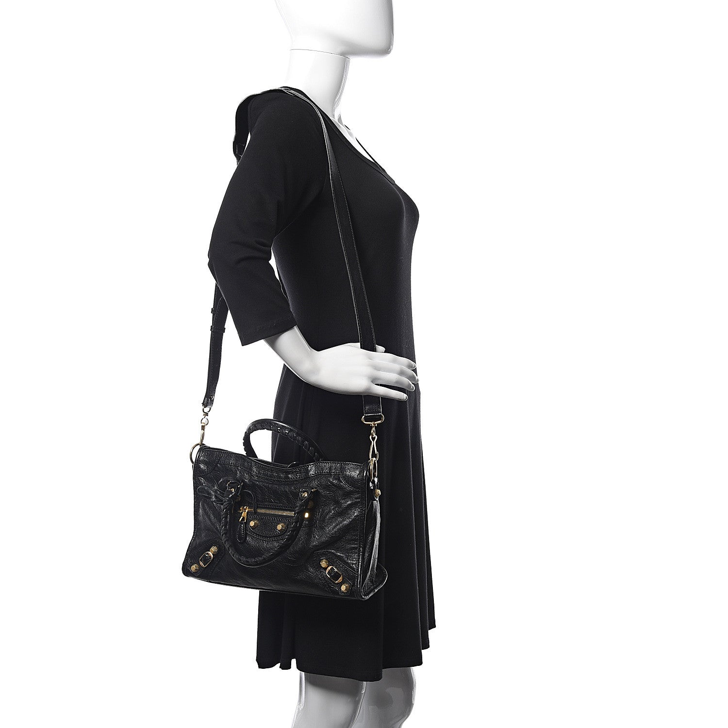 Balenciaga Agneau Giant 12 Gold Hardware S City Black 2 of 10