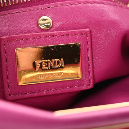 Fendi Nappa Mini Peekaboo Iconic Satchel Magenta 6 of 9