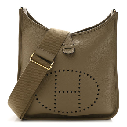 Hermes Taurillon Clemence EVELYNE III PM Trench 1 of 10