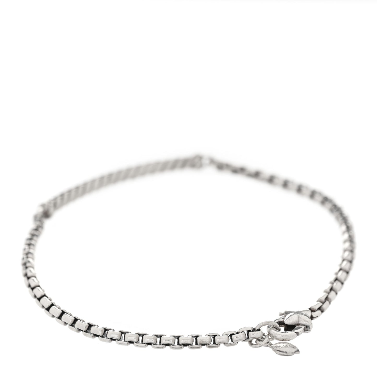 Sterling Silver Black Diamond Petite Pave Metro Bar Bracelet