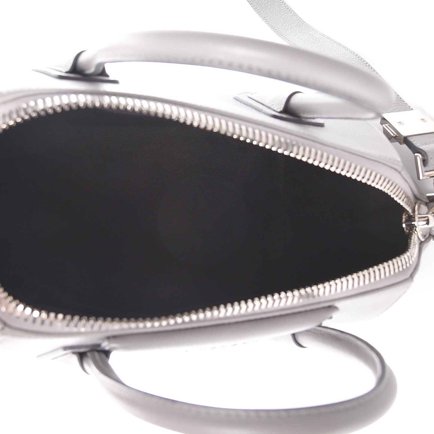 Sugar Goatskin Small Antigona Pearl Grey