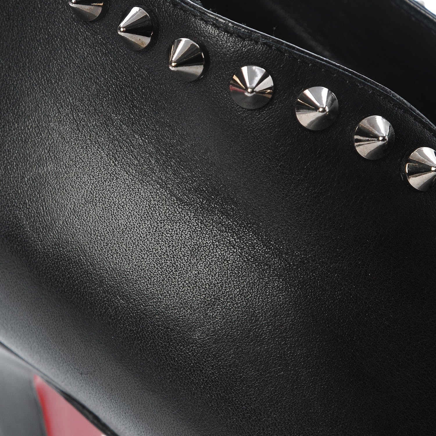 Christian Louboutin Calfskin Studded Miss Fast Plato 140 Platform Booties 39 Black 15 of 23