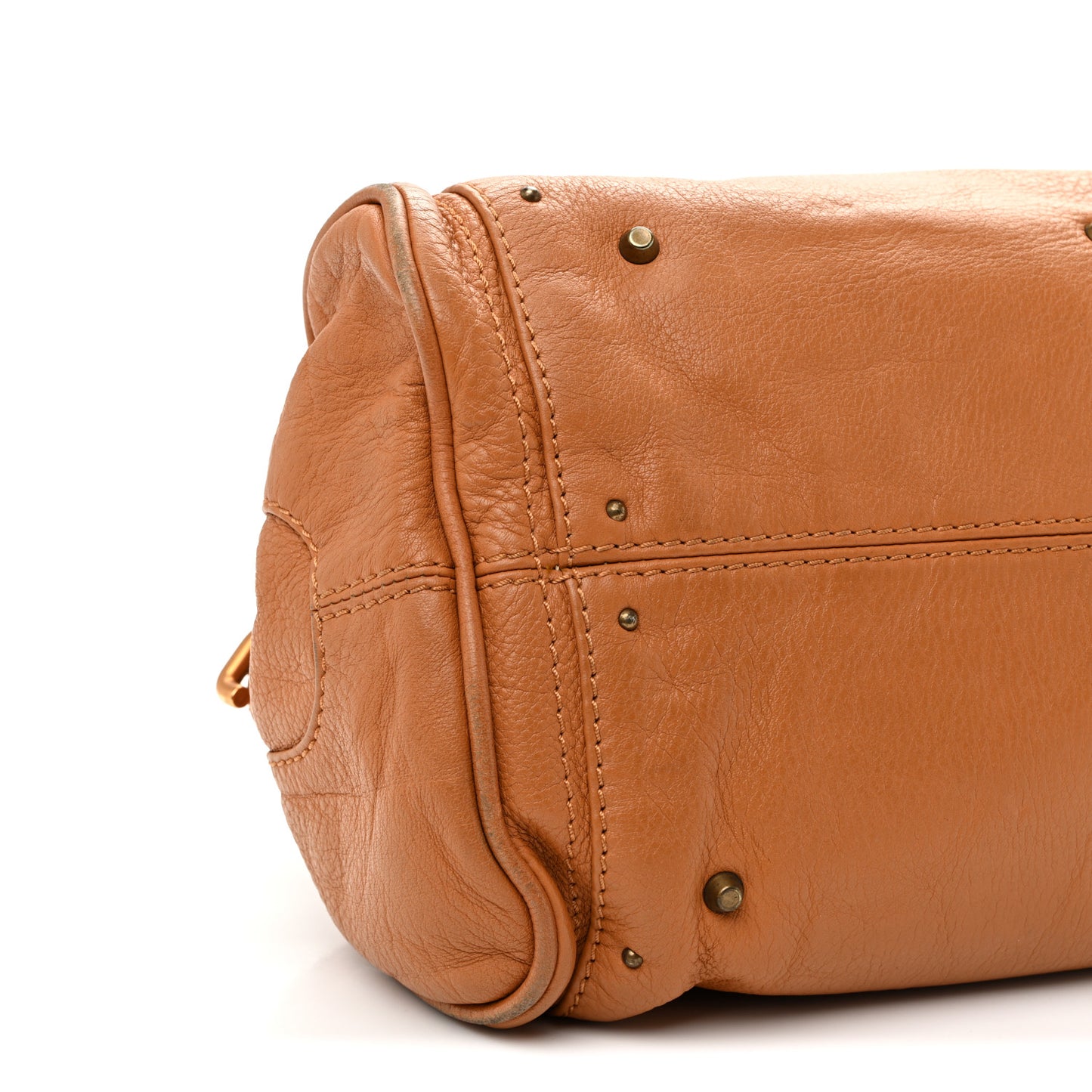 Calfskin Medium Paddington Satchel Tan