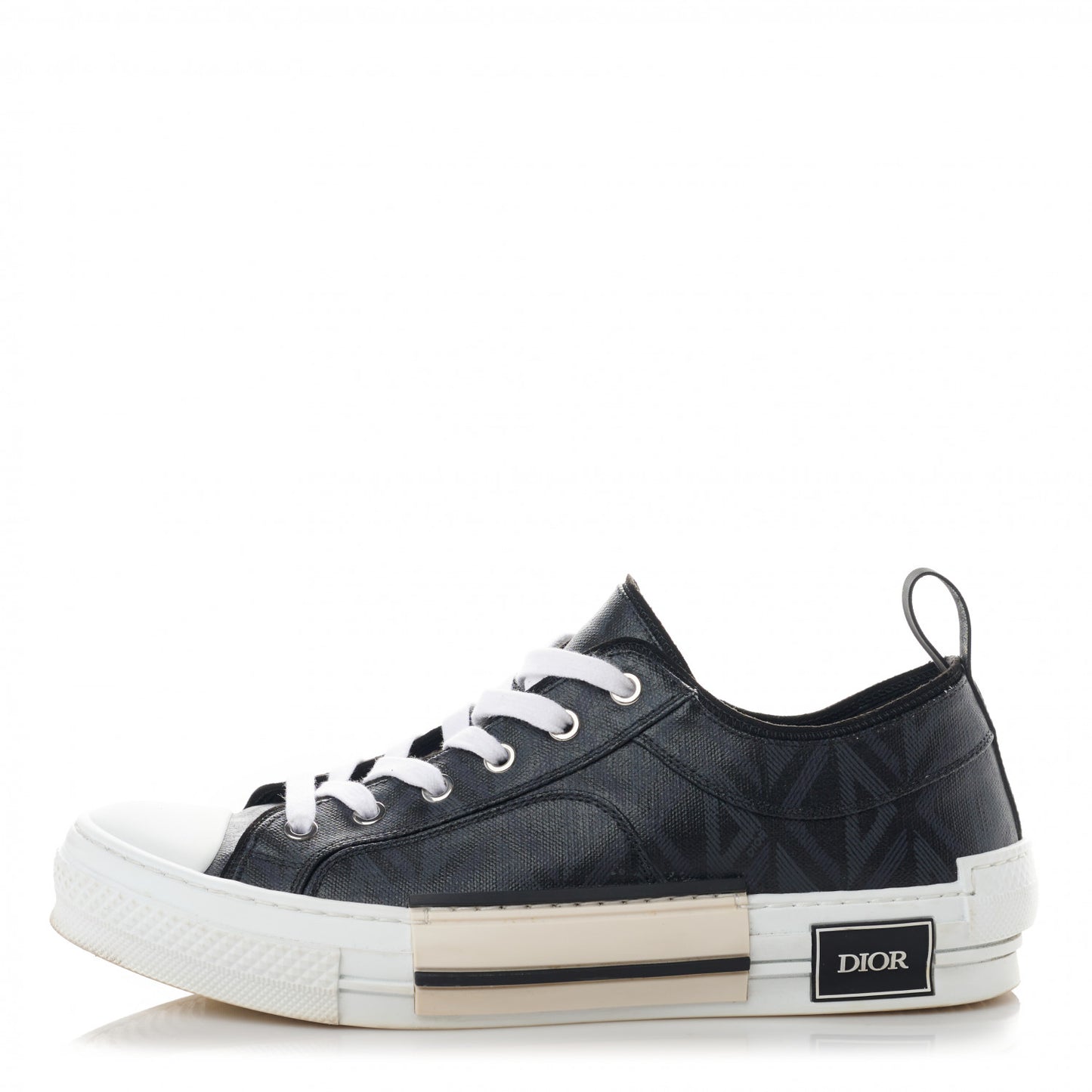 Canvas CD Diamond Mens B23 Low Top Sneakers 42 Black