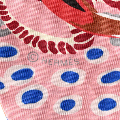 Hermes Silk Under The Waves Twilly Aqua 3 of 4