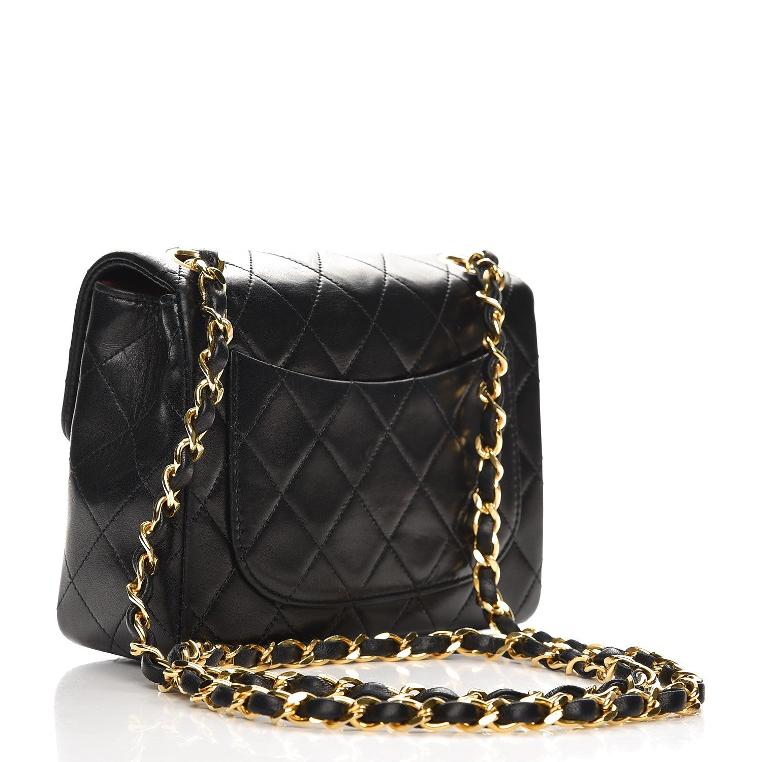 Chanel Lambskin Quilted Mini Square Flap Black 3 of 8