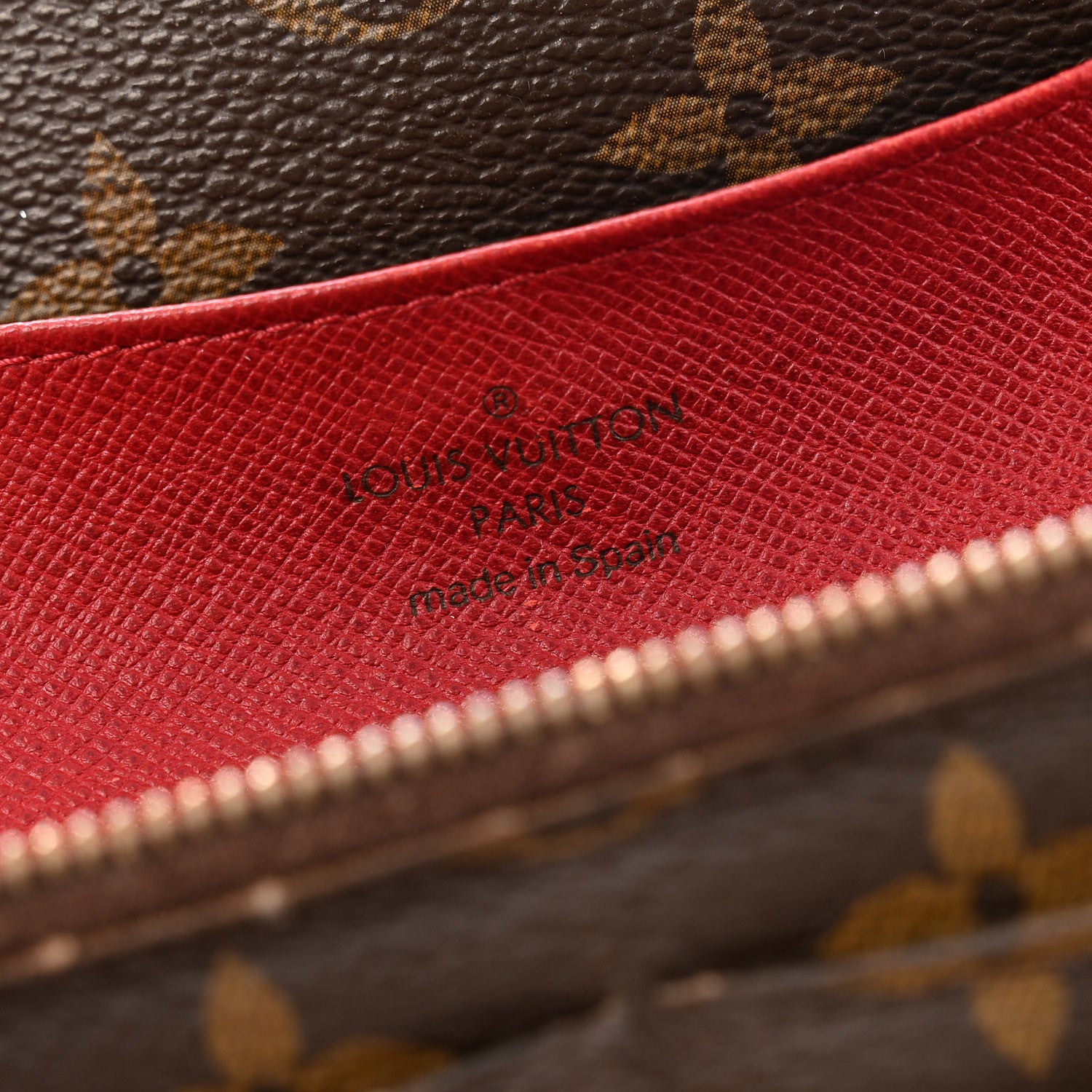 Louis Vuitton Monogram Emilie Wallet Rouge 6 of 14