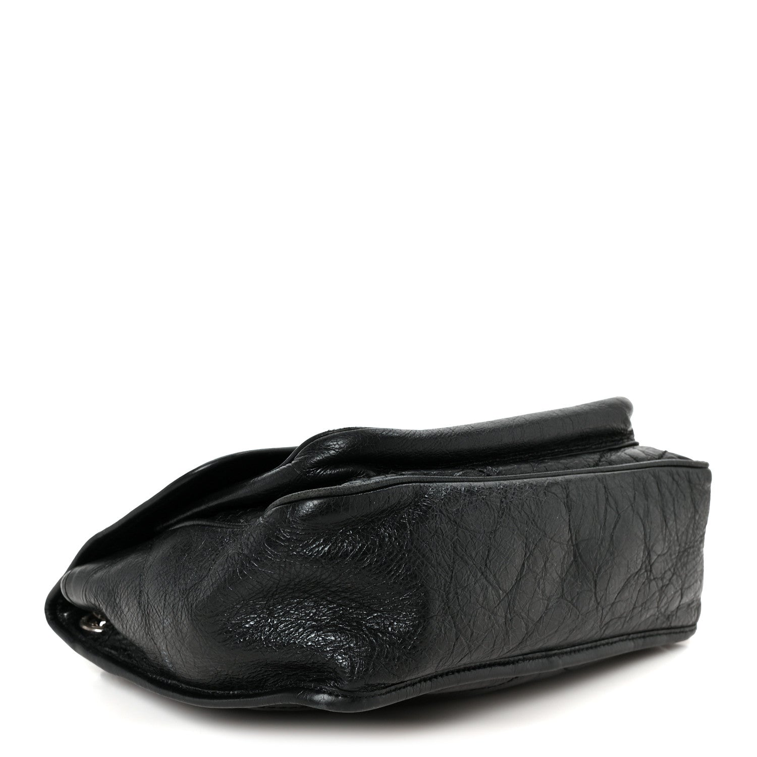 Saint Laurent Crinkled Calfskin Matelasse Monogram Medium Niki Chain Satchel Black 3 of 10