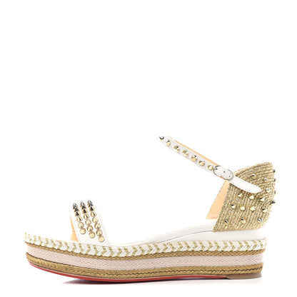 Christian Louboutin Shiny Nappa Madmonica 60 Platform Sandals 40 Version Latte 1 of 9