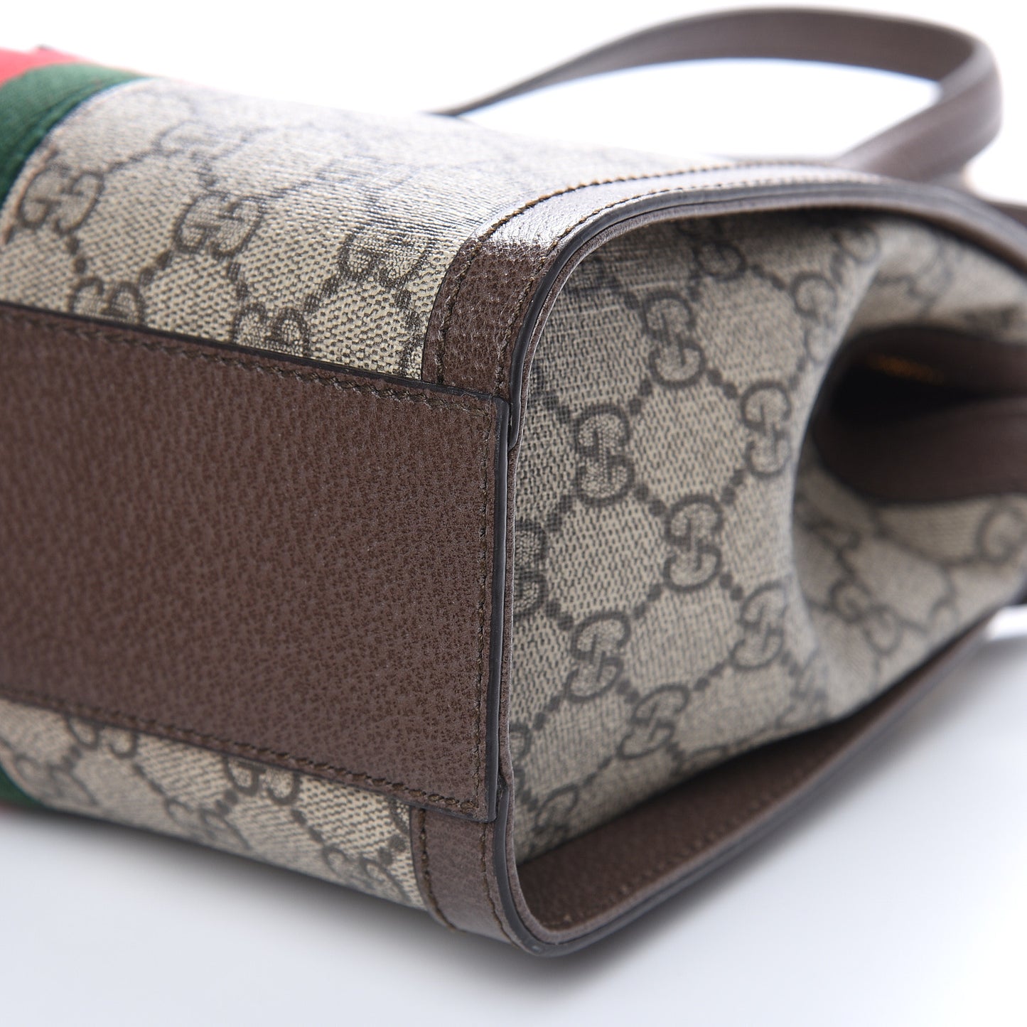 GG Supreme Monogram Small Ophidia Tote Bag Brown